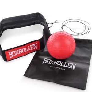 Boxbollen Red Reflex Ball with Headband
